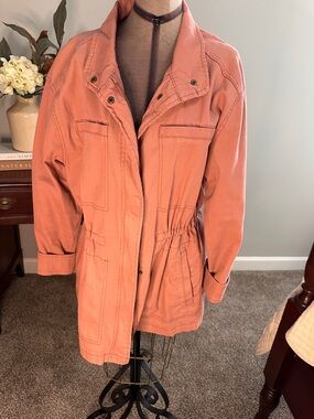 Old Navy Women's Utility Jacket in Coral Pink